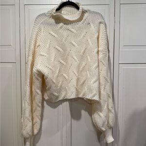 12th tribe cable knit sweater size  large‎ NWOT
